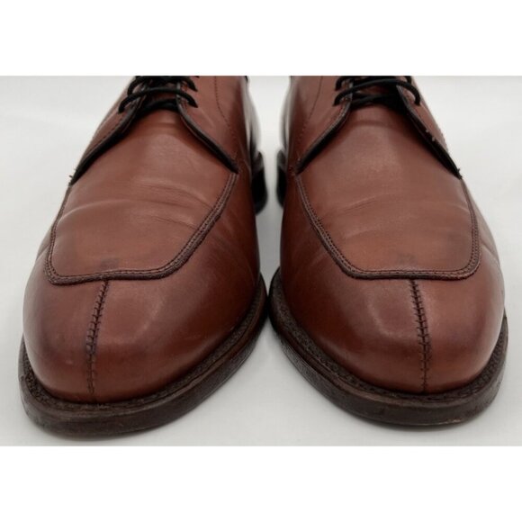 Mens Allen Edmonds Delray Split-toe Derby Brown Leather Dress Shoes Men’s 10D main image 11